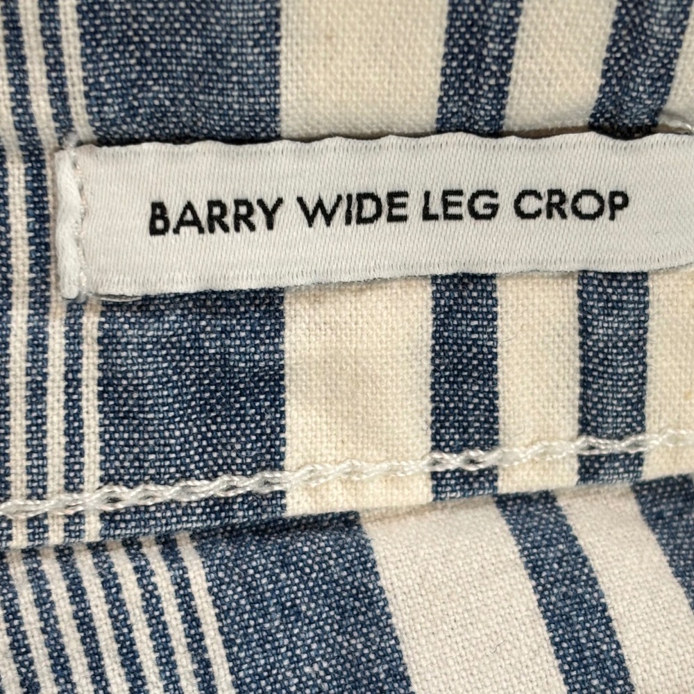 Skinnygirl Barry Wide Leg Crop Jeans Striped Blue White Size 26 2 Womens Denim - Picture 5 of 6